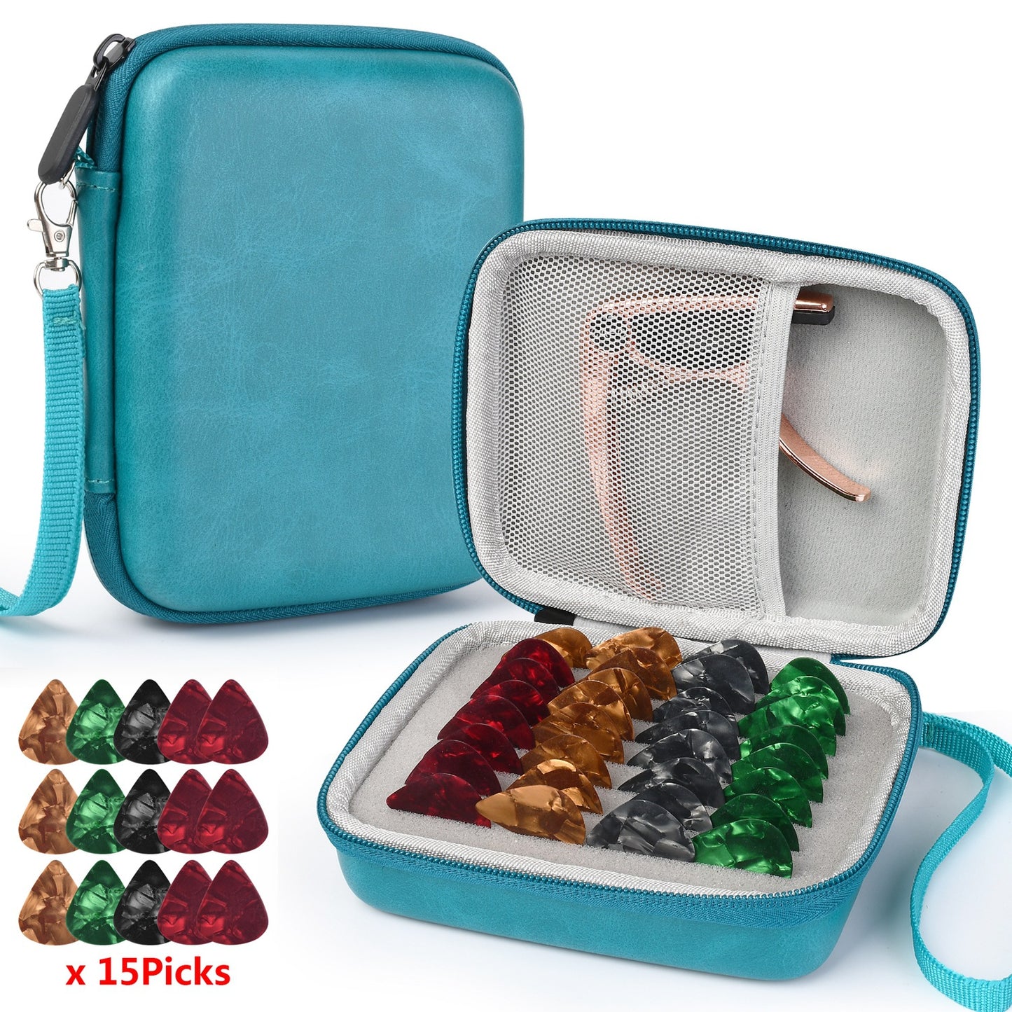 Guitar Pick Storage Box Guitar Accessories Bag 15 Pick